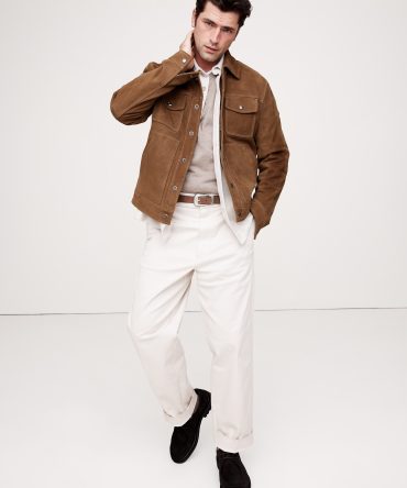 Suede Trucker Jacket