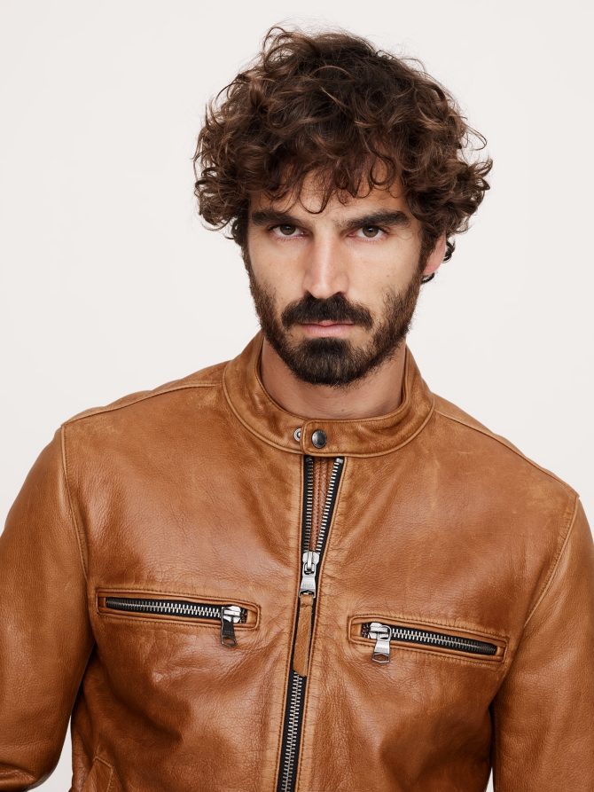 Leather Biker Jacket - Image 2