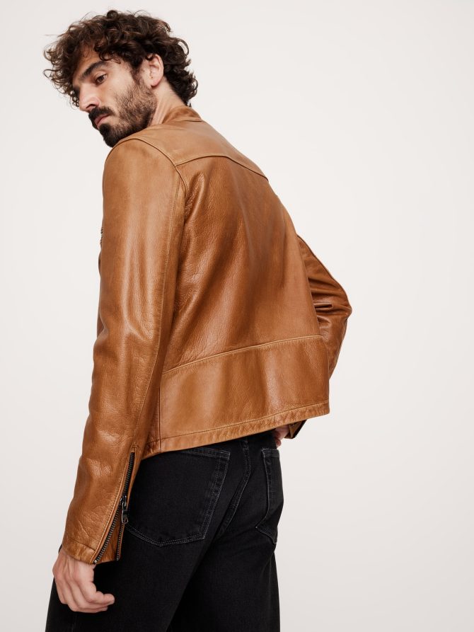 Leather Biker Jacket - Image 3