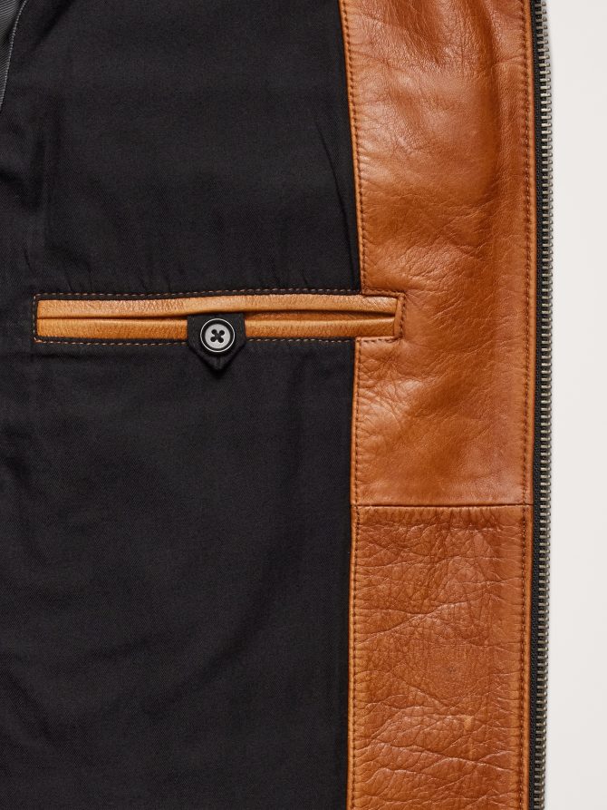Leather Biker Jacket - Image 5