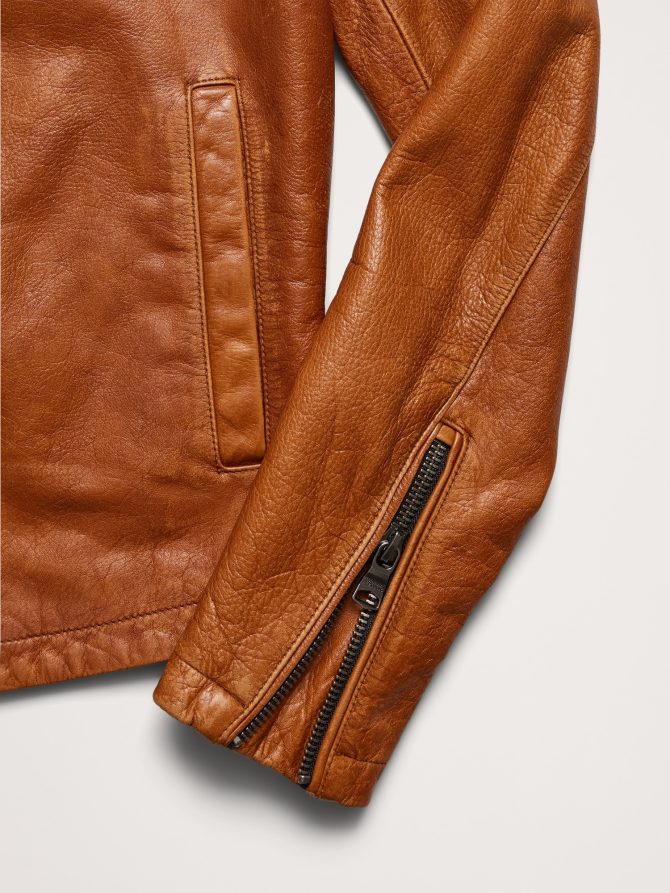 Leather Biker Jacket - Image 6