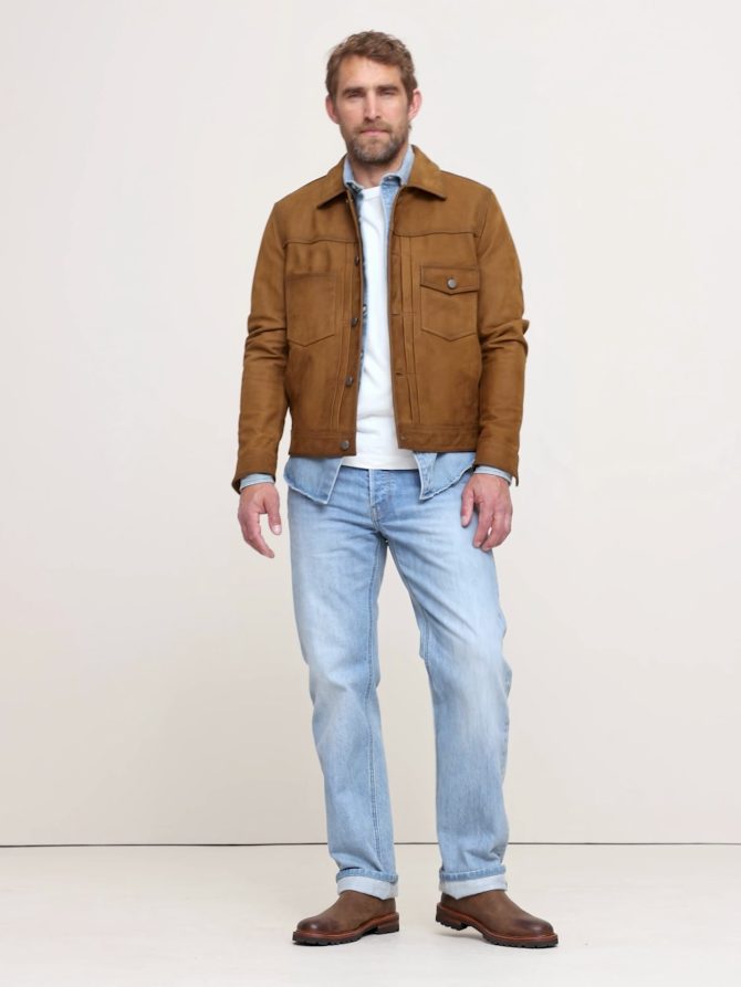 NUBUCK LEATHER TRUCKER JACKET - Image 2