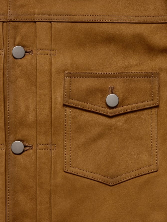 NUBUCK LEATHER TRUCKER JACKET - Image 6