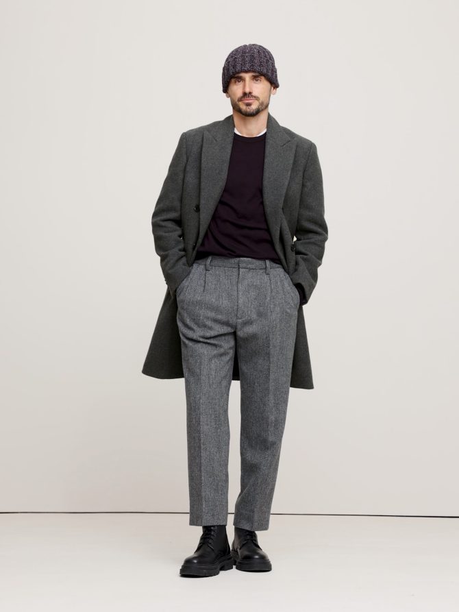 Italian Melton Double-Breasted Topcoat - Image 2
