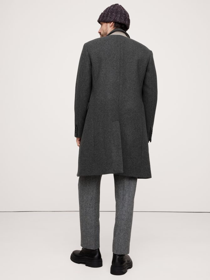Italian Melton Double-Breasted Topcoat - Image 3