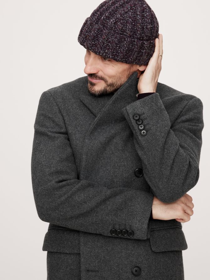 Italian Melton Double-Breasted Topcoat - Image 4