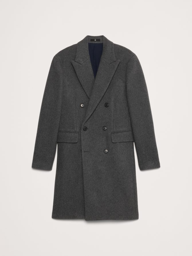 Italian Melton Double-Breasted Topcoat - Image 5