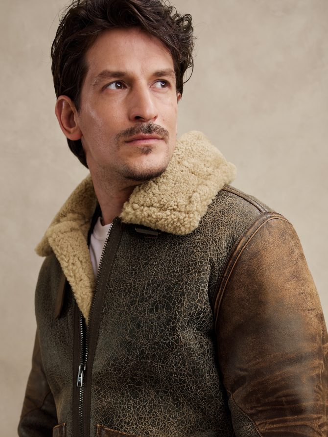 Shearling Flight Jacket - Image 2