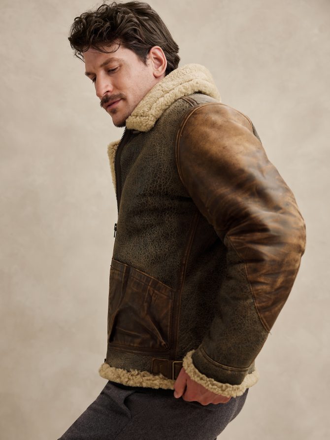 Shearling Flight Jacket - Image 3