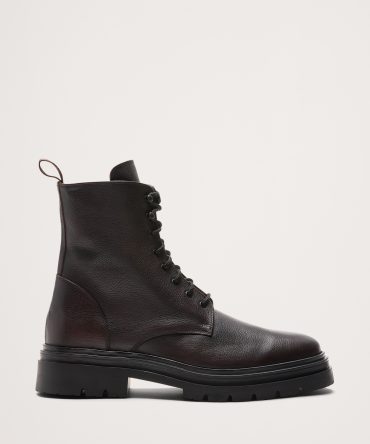 Italian Leather Combat Boot