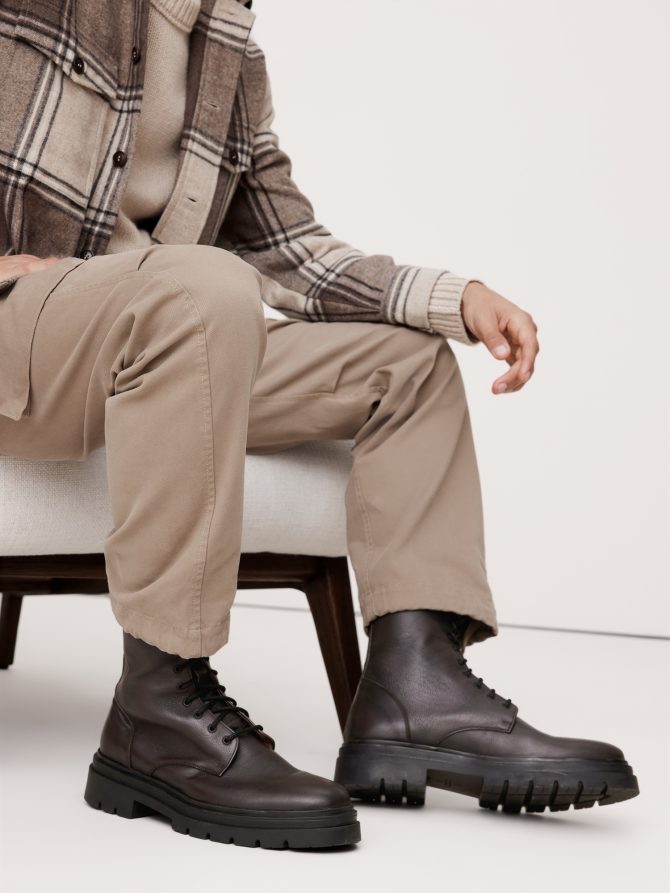 Italian Leather Combat Boot - Image 2