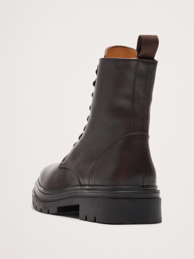 Italian Leather Combat Boot - Image 4