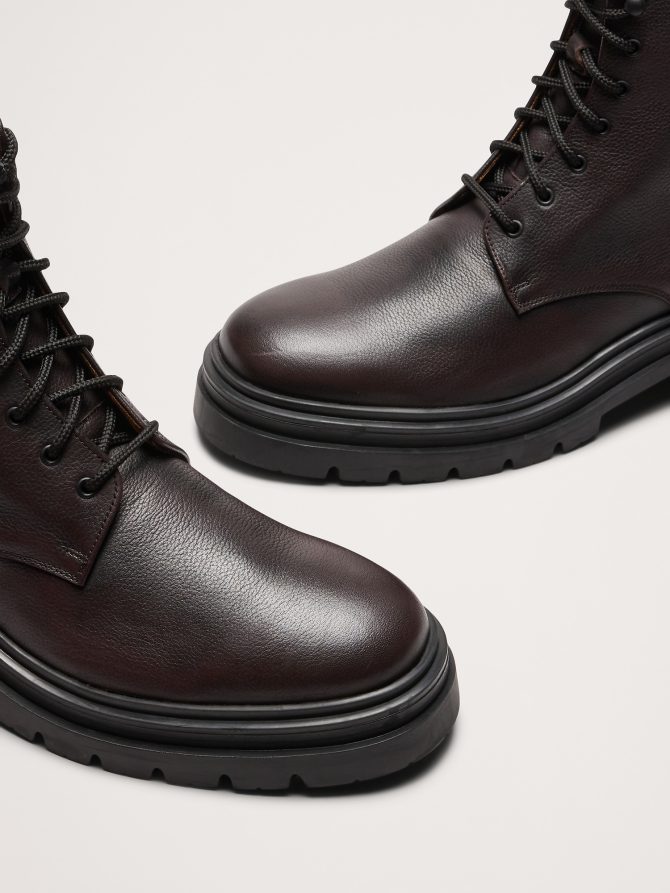 Italian Leather Combat Boot - Image 6