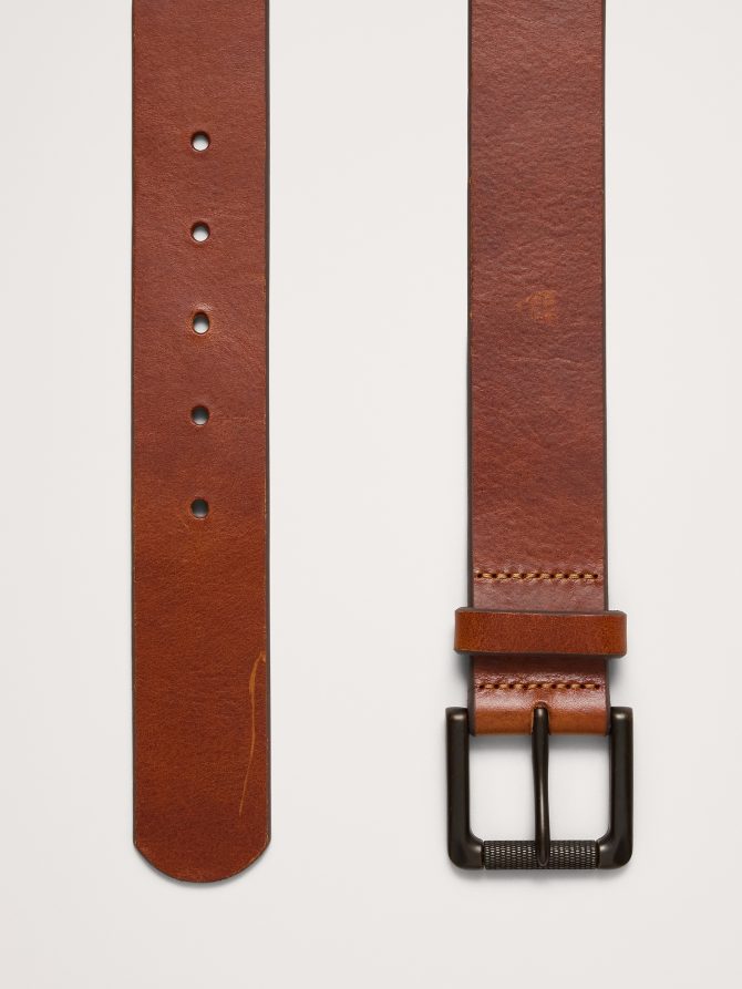 Tumbled Leather Belt - Image 2