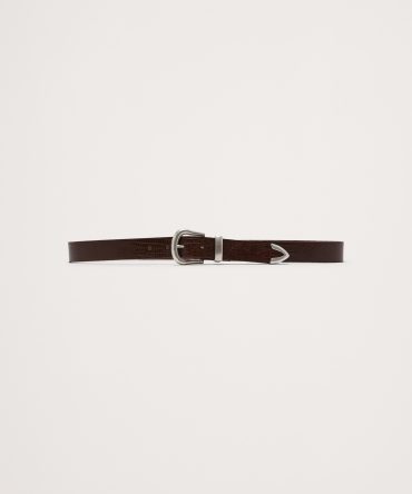EMBOSSED LEATHER WESTERN BELT