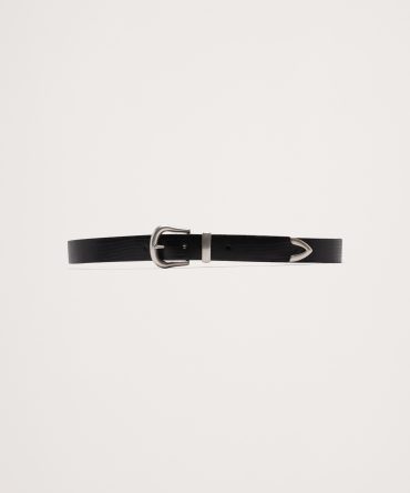 EMBOSSED LEATHER WESTERN BELT