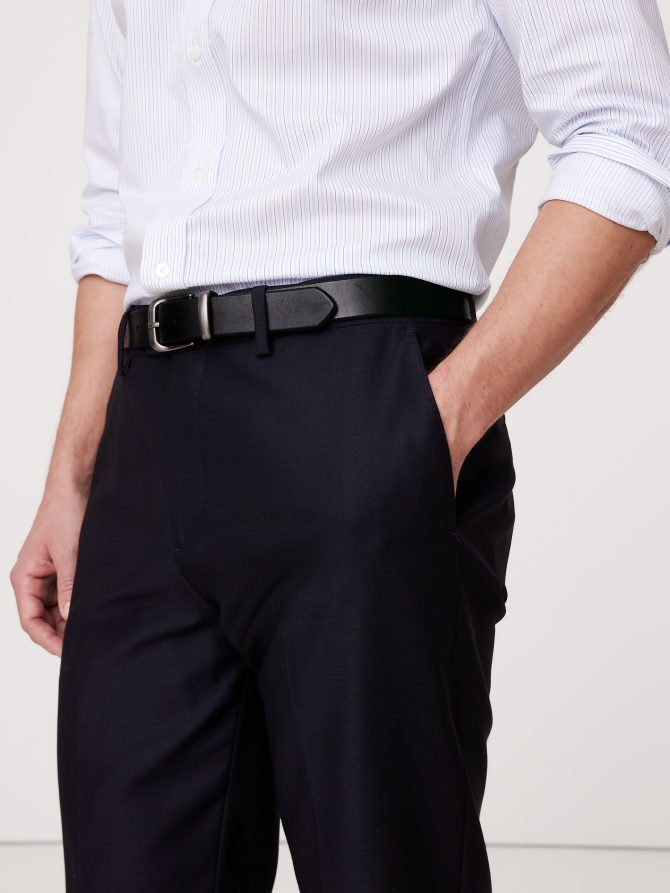 Metal Catch Leather Belt - Image 2