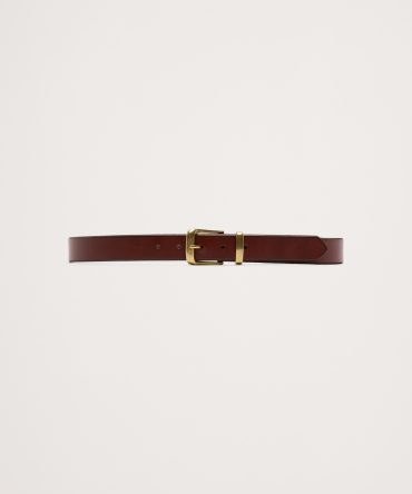 Metal Catch Leather Belt