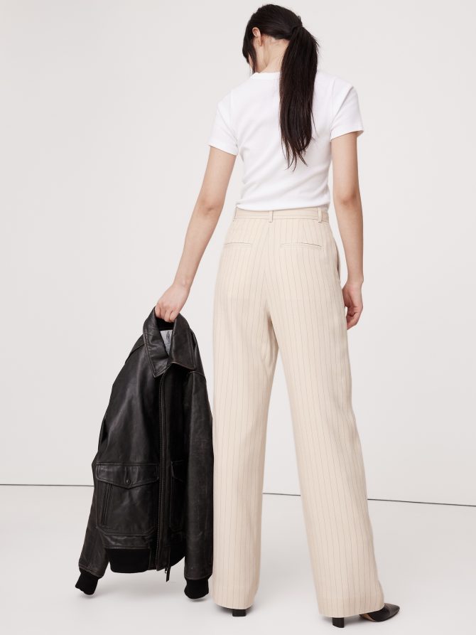 Soho High-Rise Wide-Leg Drapey Twill Pant - Image 3