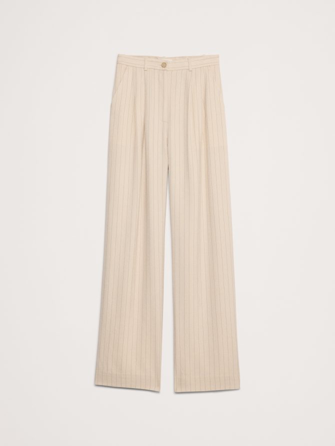 Soho High-Rise Wide-Leg Drapey Twill Pant - Image 5