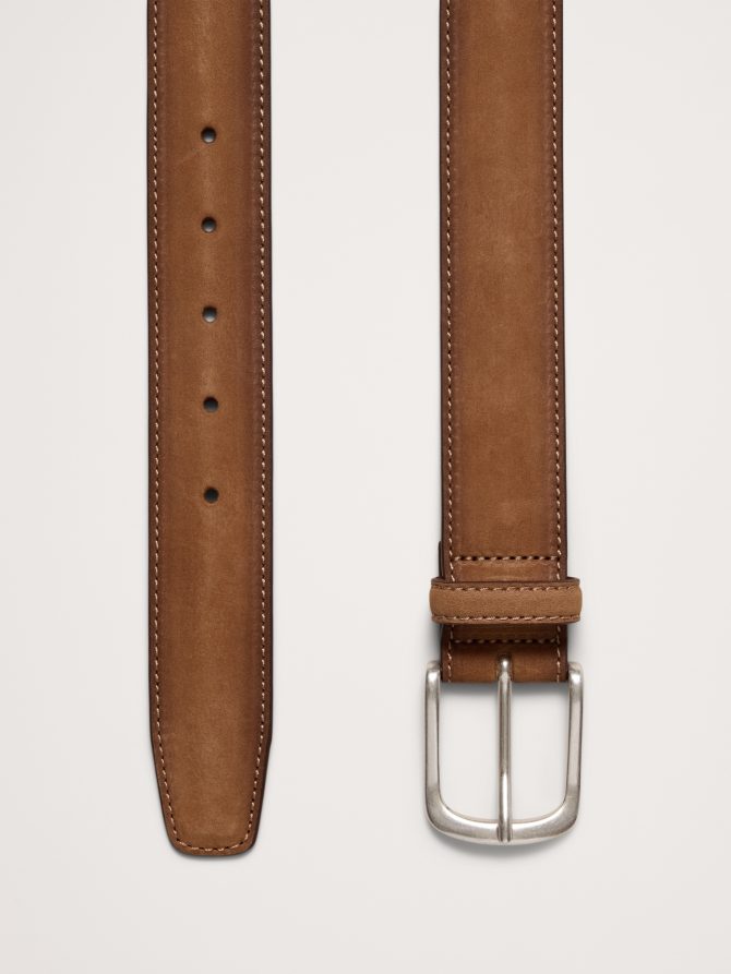 Cinza Nubuck Leather Belt - Image 3