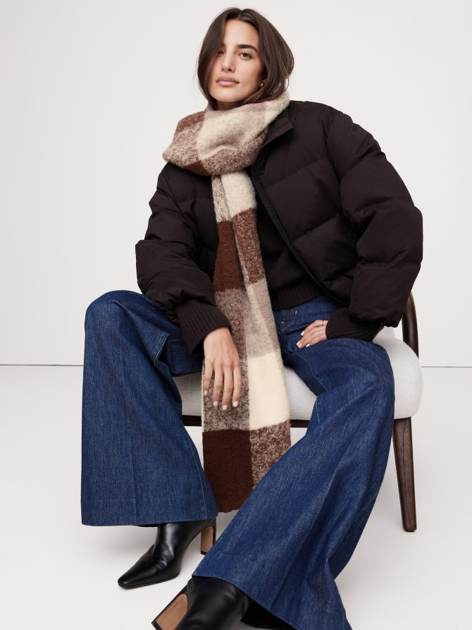 Plaid Alpaca-Blend Scarf - Image 4