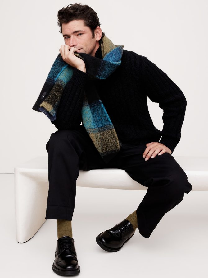 Plaid Alpaca-Blend Scarf - Image 5