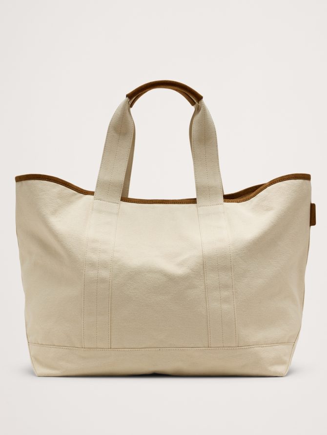 Canvas & Suede Weekend Tote - Image 3
