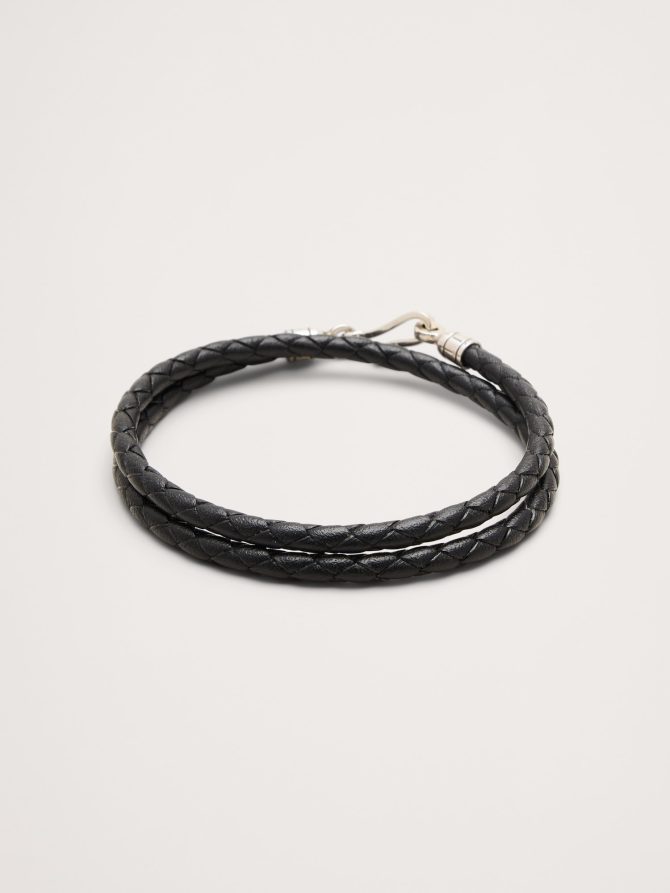 Euro Braided Leather Double Wrap by Caputo & Co - Image 3