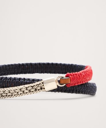 Artisan Leather Macrame Bracelet by Caputo & Co