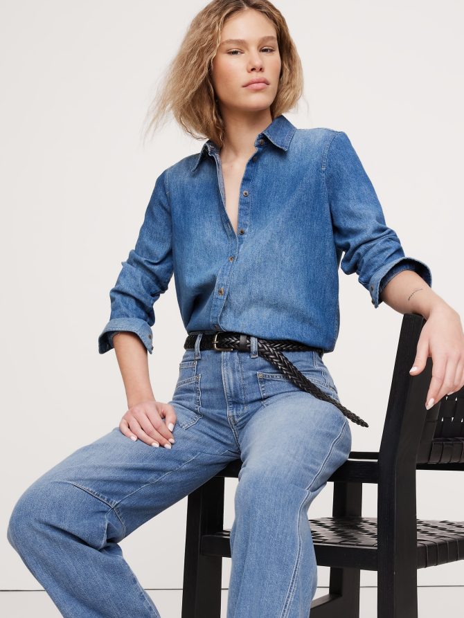 Mid-Rise Relaxed Utility Barrel Jean - Image 4