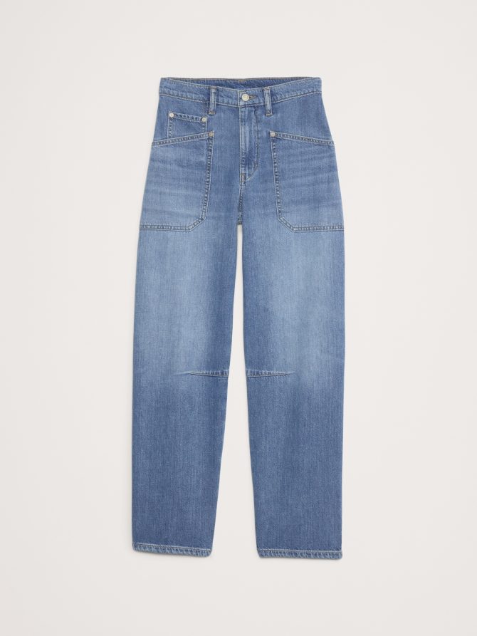 Mid-Rise Relaxed Utility Barrel Jean - Image 5