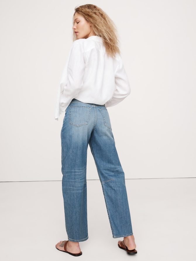 High-Rise Relaxed Barrel Ankle Jean - Image 3