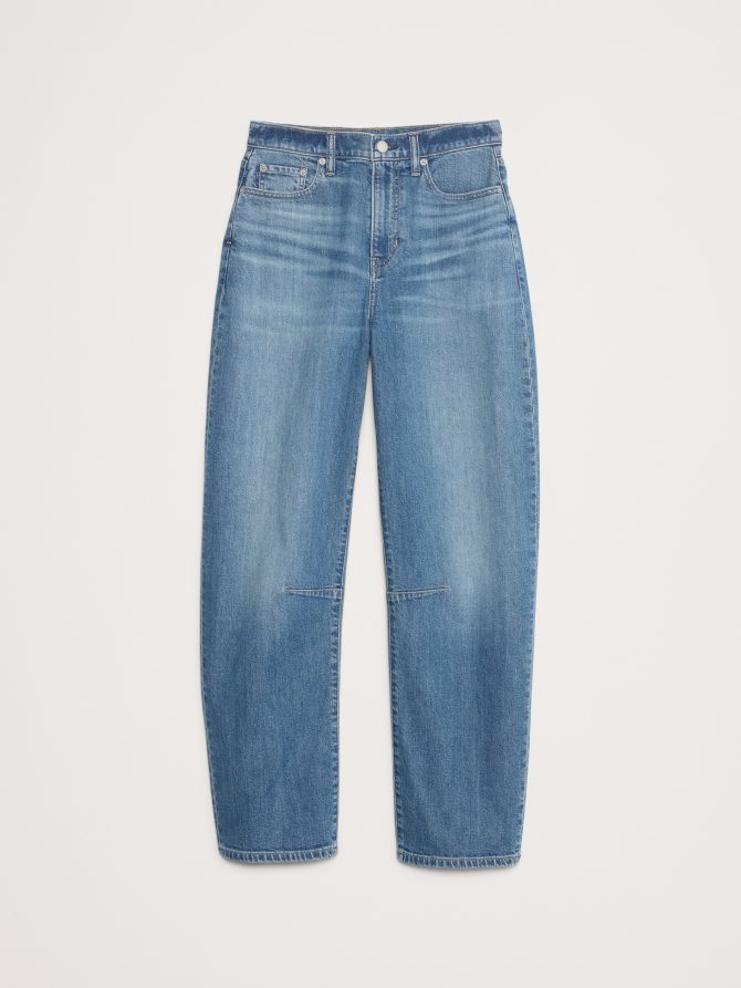 High-Rise Relaxed Barrel Ankle Jean - Image 5