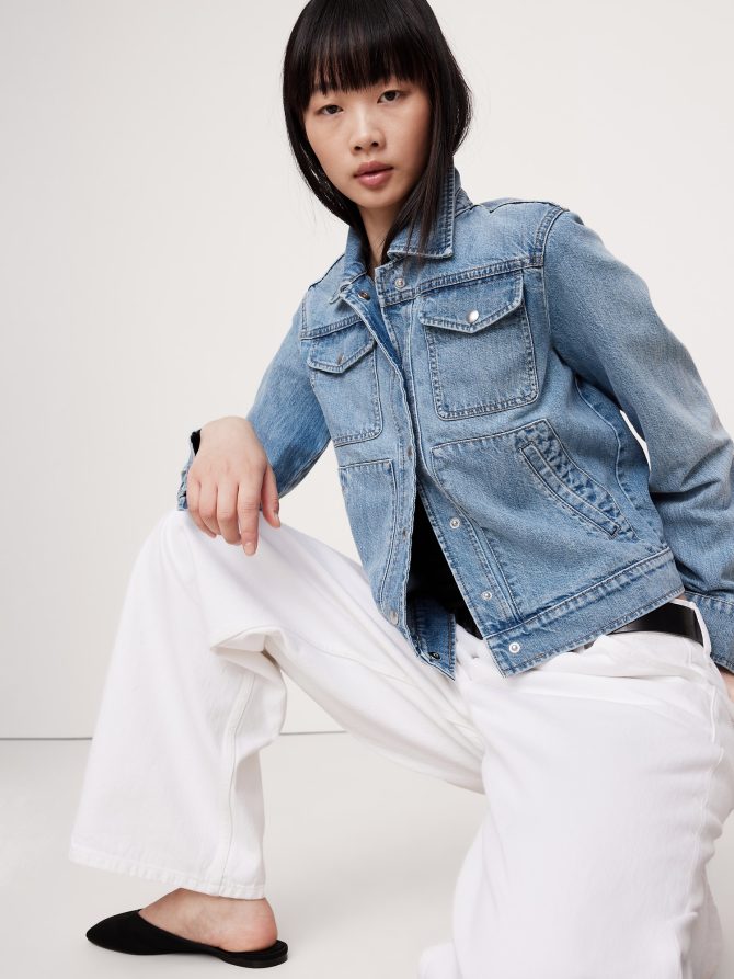 Denim Trucker Jacket - Image 4