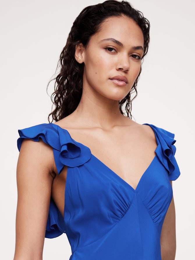 Matte Silk Open-Back Maxi Dress - Image 7