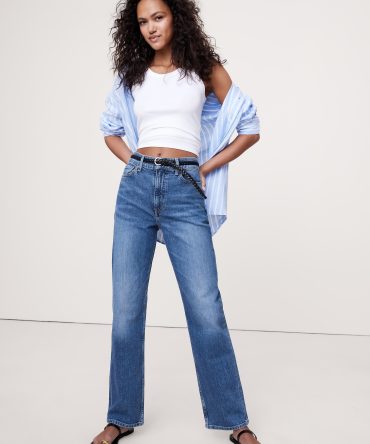 High-Rise Straight Ankle Jean