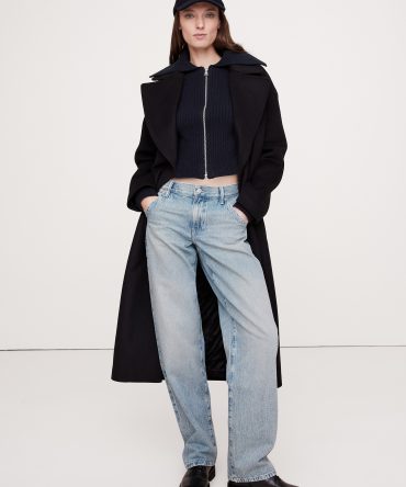 Mid-Rise Slouchy-Straight Jean
