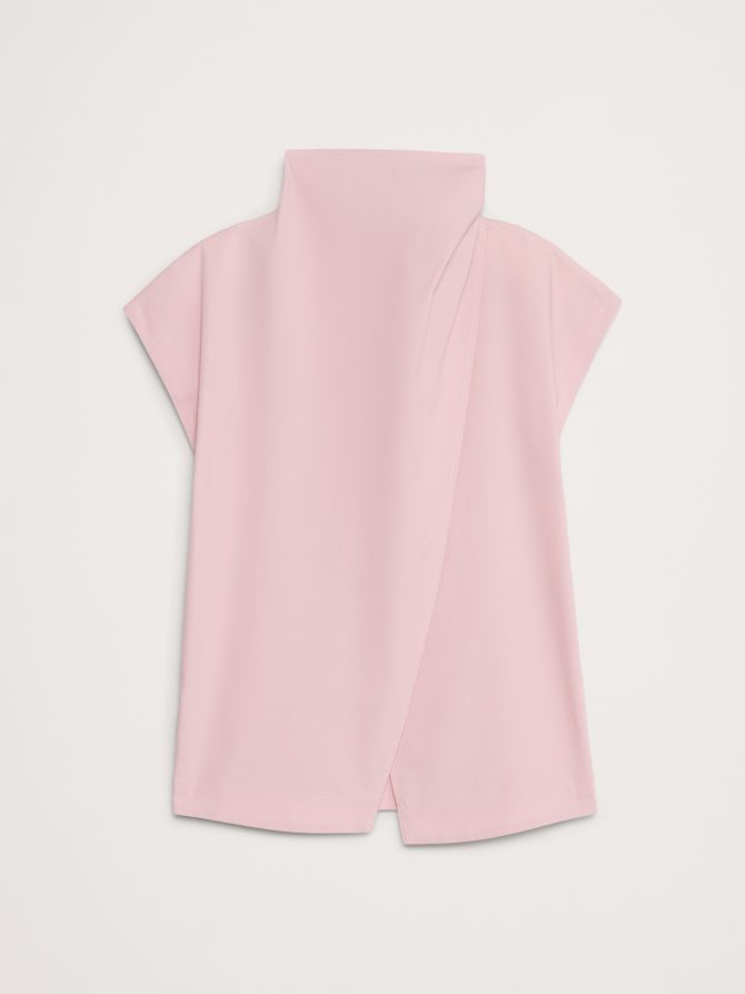 COTTON POPLIN COWL NECK TUNIC - Image 7