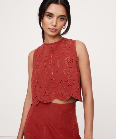 TENCEL™-Linen Eyelet Tank