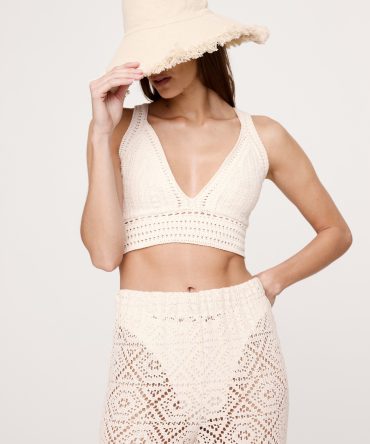 Cotton Crochet Bralette