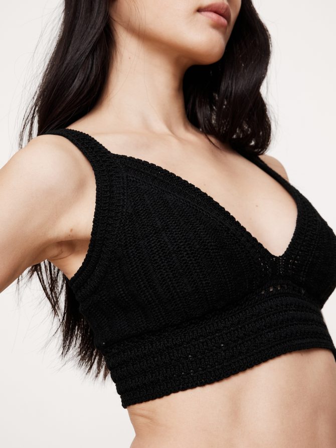 Cotton Crochet Bralette - Image 3