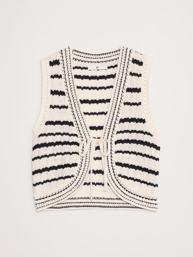 Cotton Crochet Vest - Image 5