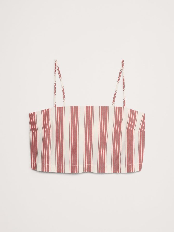 Cotton Poplin Cropped Cami - Image 5