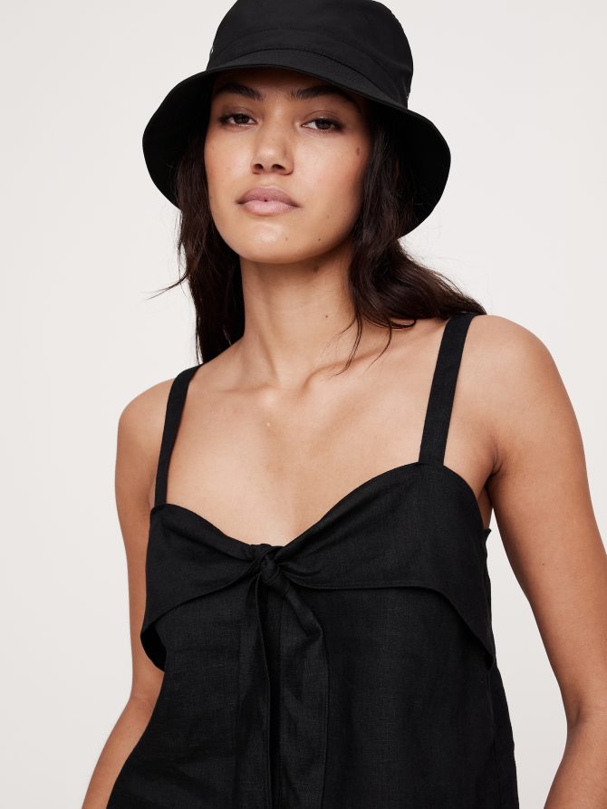 Linen Tie-Front Tank - Image 4