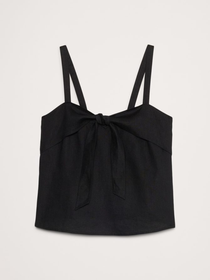 Linen Tie-Front Tank - Image 5