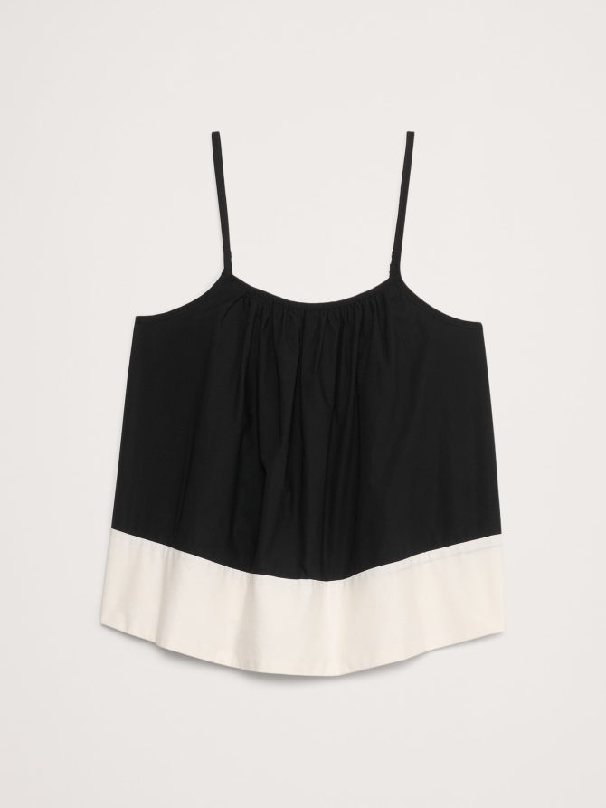 Color-Block Cotton Poplin Tank - Image 4