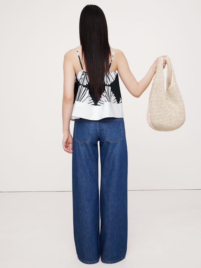 Color-Block Cotton Poplin Tank - Image 5