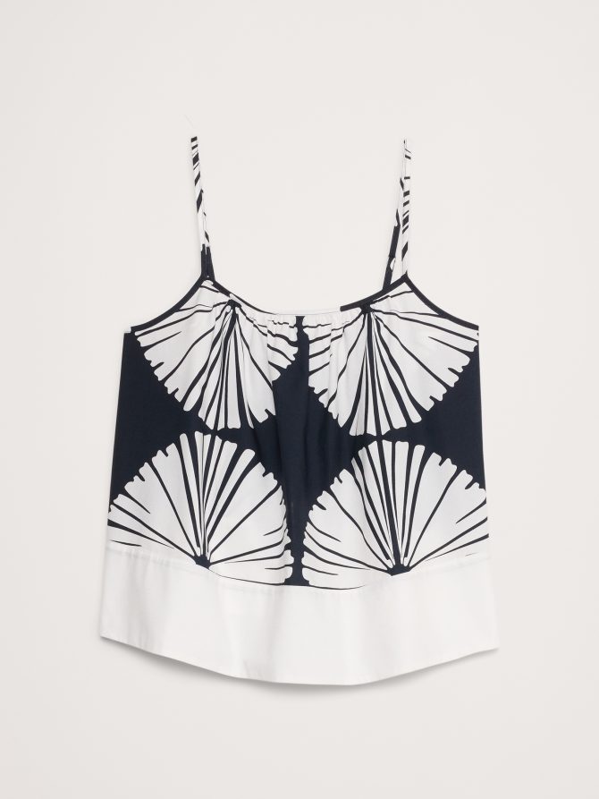 Color-Block Cotton Poplin Tank - Image 7