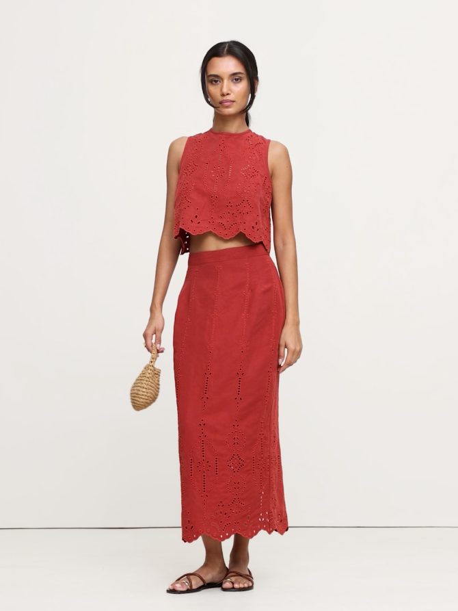 TENCEL™-Linen Eyelet Tank - Image 2